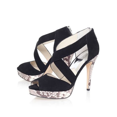 michael kors aria platform high heel strappy sandals|Michael Kors Platform Sandals for Women .